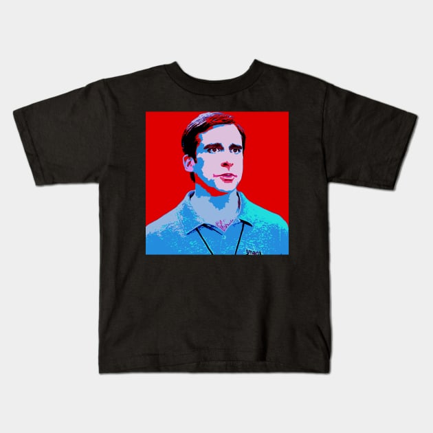 steve carell Kids T-Shirt by oryan80